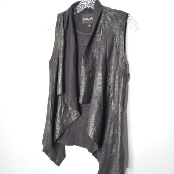 Bagatelle black waterfall vest size small - Picture 2 of 9